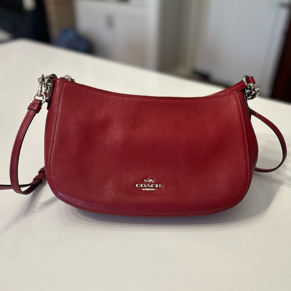 Coach Red Leather Women's Bag